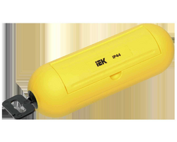 Бокс для защиты кабельного соединения IP44 желтый IEK