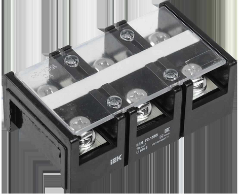 Блок зажимов наборный БЗН ТС-1503 70мм2 150A 3 пары IEK