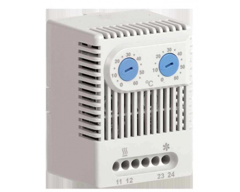 Термостат двухканальный от 0 до +60°C NO+NO IEK