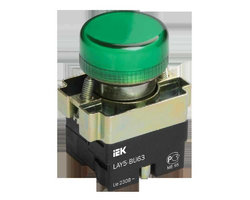 Индикатор LAY5-BU63 d=22мм зеленый IEK