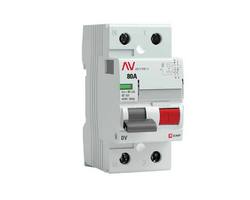 Устройство защитного отключения DV 2P  80А/ 30мА (G) EKF AVERES