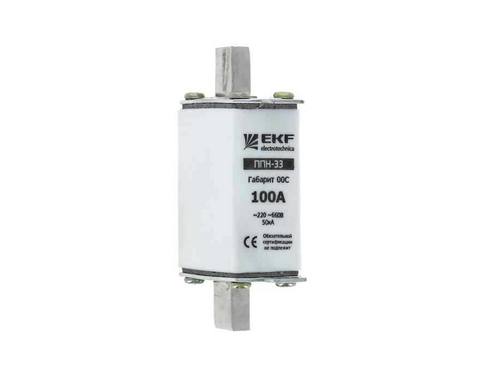 Плавкая вставка ППН-33 100/ 32А габарит 00С EKF PROxima