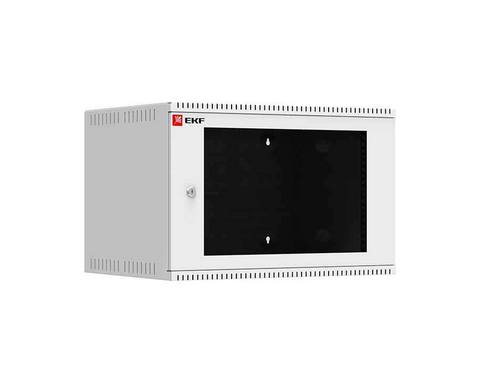 Шкаф телекоммуникационный настенный 6U (600х450) дверь стекло, Astra серия EKF PROxima