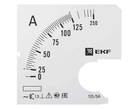 Шкала сменная для A961 125/5А-1,5 EKF PROxima