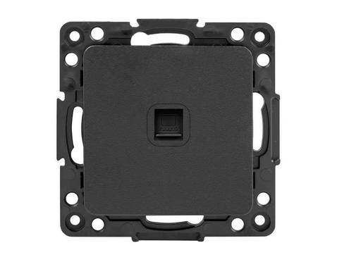 Стокгольм Механизм Розетки RJ-45 1-местной черный EKF PROxima