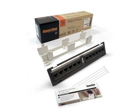 Hyperline PPW-12-8P8C-C5e Патч-панель настенная, 12 пор