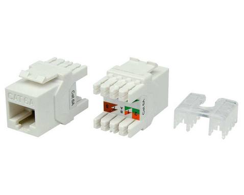 Вставки формата Keystone Jack RJ-45 (8P8C), тип 180 градусов Hyperline серии KJ8