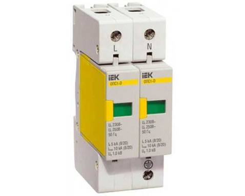РАЗРЯДНИК ОПС1-D 2Р IN=5KA UN=230B IM=10KA TDM