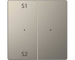MERTEN D-Life PlusLink КЛАВИША 2-ная с S1/S2, пусто, НИКЕЛЬ, SD