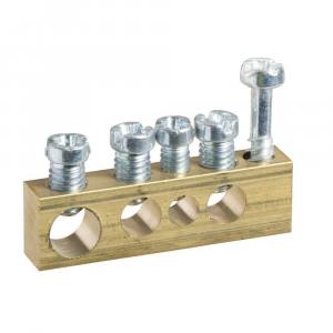 КЛЕММНЫЕ КОЛОДКИ НЕИЗОЛИРОВАННЫЕ, крепление винт М4, 1x16+2x10+1x6, Италия