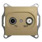 GLOSSA TV-SAT РОЗЕТКА оконечная 1DB, механизм, ТИТАН