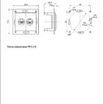 Розетка 2-местная компьютерная РК10-2-Б RJ45 Cat5e BOLERO антрацит IEK