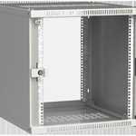 ITK Шкаф настенный LINEA WE 12U 600х600мм дверь стекло серый