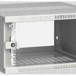 ITK Шкаф настенный LINEA WE 6U 600х600мм дверь стекло серый