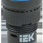 Лампа AD16DS(LED)матрица d=16мм синий 24В AC/DC IEK