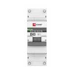 Автоматический выключатель 1P  63А (D) 10kA ВА 47-100 EKF PROxima
