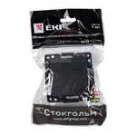Стокгольм Механизм  Выключателя 1-кл. 10А черный EKF PROxima