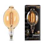 Лампа Gauss LED Vintage Filament BT180 8W E27 180*360mm Golden 2400K