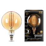 Лампа Gauss LED Vintage Filament G200 8W E27 200*300mm Golden 2400K