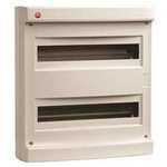 Щиток настен. без дверцы 36(2х18) мод.,IP40, серый