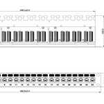 Hyperline PP2-19-24-8P8C-C6A-110D Патч-панель 19