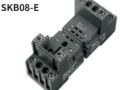 ЦОКОЛЬ SKB08-E, 12A(300V), ВИНТОВОЙ ЗАЖИМ, ЧЕРНЫЙ, НА РЕЙКУ DIN35/ПАНЕЛЬ, ДЛЯ RKE2, RKF2, R2N, MY2, 55.32, KMY2, PT2, RCM2