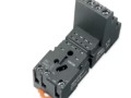 ЦОКОЛЬ SKC11-E, 10A(300V), ВИНТОВОЙ ЗАЖИМ, ЧЕРНЫЙ, НА РЕЙКУ DIN35/ПАНЕЛЬ, ДЛЯ R3N