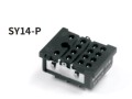 ЦОКОЛЬ SY14-P, 10A(300V), ДЛЯ ПЕЧАТНЫХ ПЛАТ, ЧЕРНЫЙ, ДЛЯ RKE4, RKF4, R4N, MY4, 55.34, KMY4, PT4, RCM5