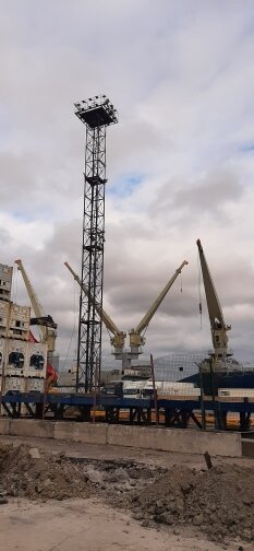Терминал Святого Петра — освещение территории порта
